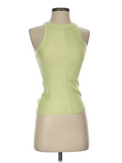 Pre-owned Uniqlo Tank Top Green Halter Neckline Tops
