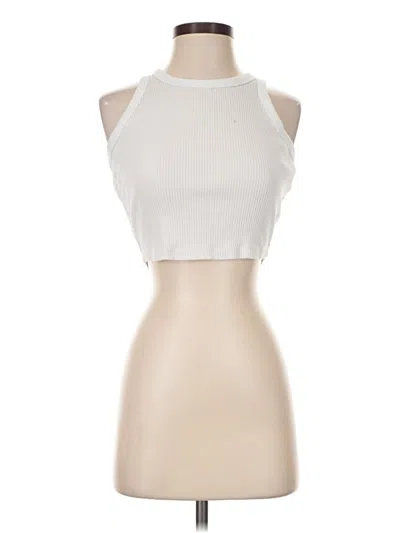 Pre-owned Uniqlo Tank Top Ivory Halter Neckline Tops
