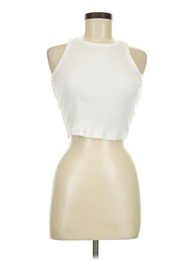 Pre-owned Uniqlo Tank Top Ivory Halter Neckline Tops