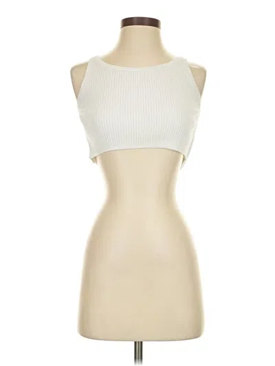 Pre-owned Uniqlo Tank Top Ivory Strapless Neckline Tops