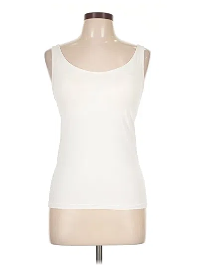 Pre-owned Uniqlo Tank Top Ivory Strapless Neckline Tops