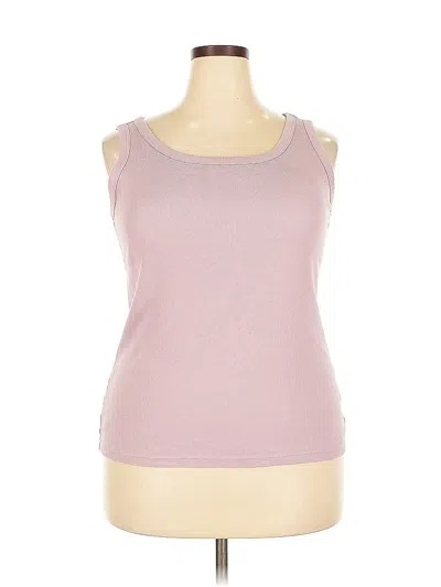Pre-owned Uniqlo Tank Top Pink Strapless Neckline Tops