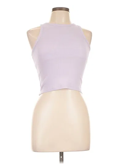 Pre-owned Uniqlo Tank Top Purple Halter Neckline Tops