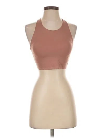 Pre-owned Uniqlo Tank Top Tan Halter Neckline Tops