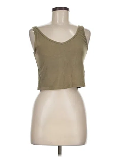 Pre-owned Uniqlo Tank Top Tan Strapless Neckline Tops