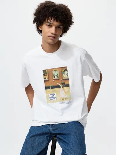 Uniqlo The Louvre Ut Graphic T-shirt White Xl  Us