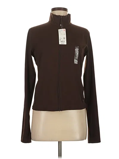 Pre-owned Uniqlo Track Jacket In Brown