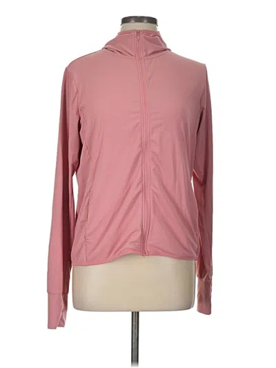 Pre-owned Uniqlo Track Jacket In Pink