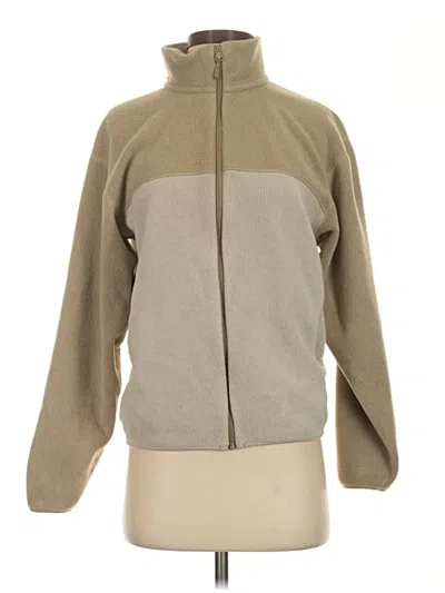 Pre-owned Uniqlo Track Jacket In Tan