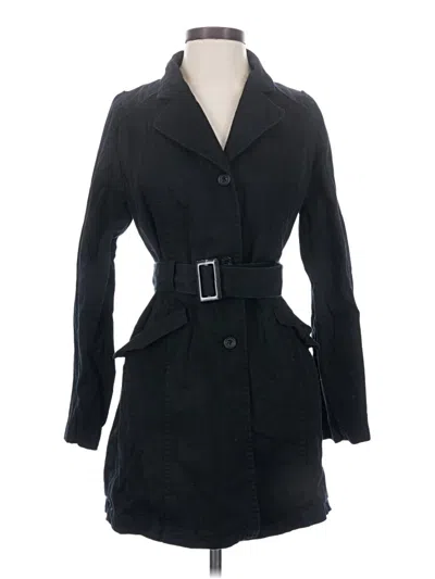 Pre-owned Uniqlo Trenchcoat In Black