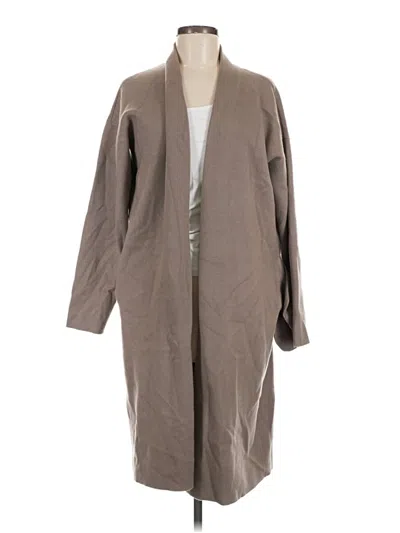 Pre-owned Uniqlo Trenchcoat In Gray