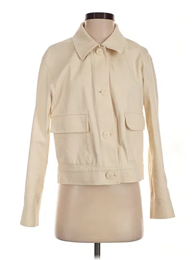 Pre-owned Uniqlo Trenchcoat In Ivory