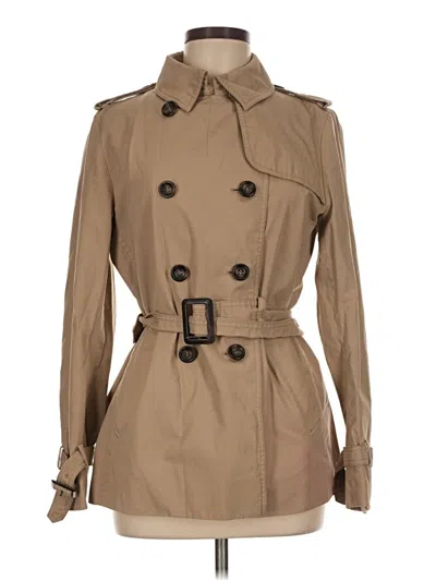 Pre-owned Uniqlo Trenchcoat In Tan