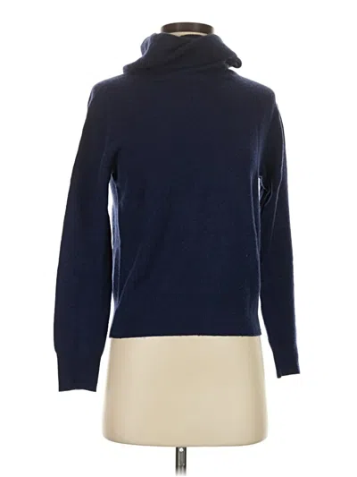 Pre-owned Uniqlo Turtleneck Sweater In Blue