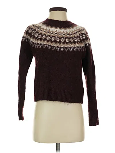 Pre-owned Uniqlo Turtleneck Sweater In Brown