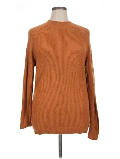 Pre-owned Uniqlo Turtleneck Sweater In Brown