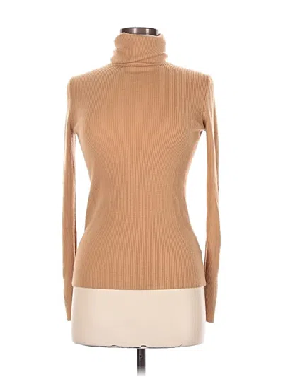 Pre-owned Uniqlo Turtleneck Sweater In Brown