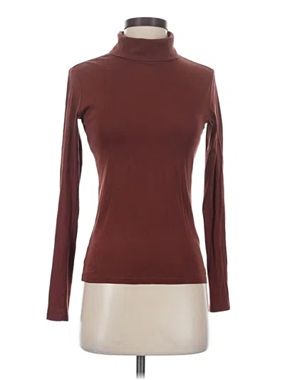 Pre-owned Uniqlo Turtleneck Sweater In Brown