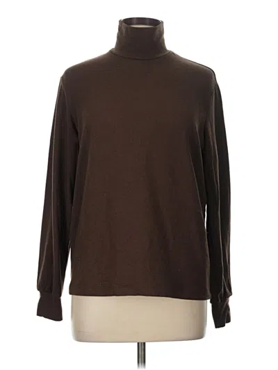 Pre-owned Uniqlo Turtleneck Sweater In Brown