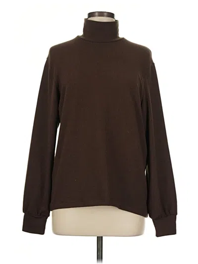 Pre-owned Uniqlo Turtleneck Sweater In Brown