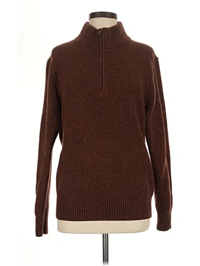 Pre-owned Uniqlo Turtleneck Sweater In Brown
