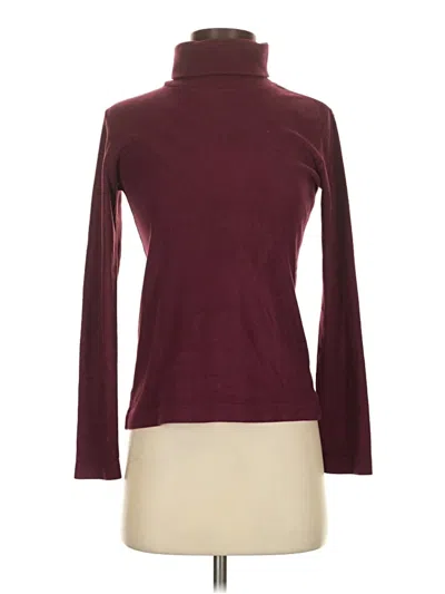 Pre-owned Uniqlo Turtleneck Sweater In Burgundy