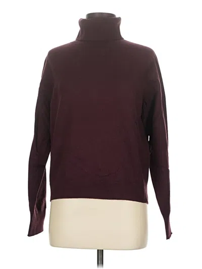 Pre-owned Uniqlo Turtleneck Sweater In Burgundy