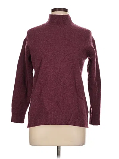 Pre-owned Uniqlo Turtleneck Sweater In Burgundy