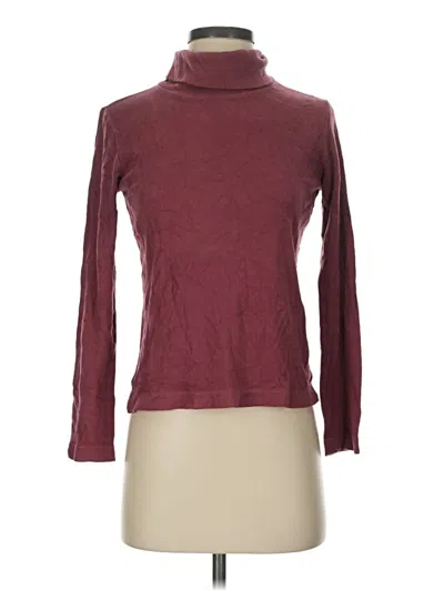 Pre-owned Uniqlo Turtleneck Sweater In Burgundy