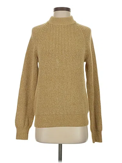 Pre-owned Uniqlo Turtleneck Sweater In Gold