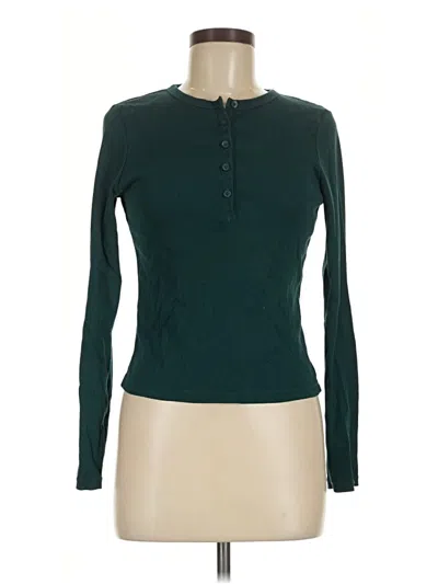 Pre-owned Uniqlo Turtleneck Sweater In Green