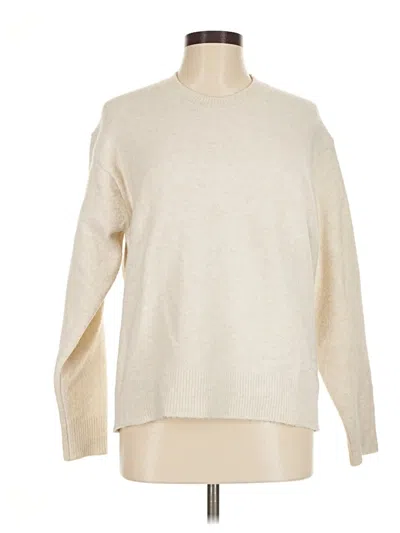 Pre-owned Uniqlo Turtleneck Sweater In Ivory
