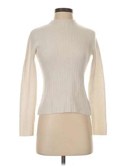Pre-owned Uniqlo Turtleneck Sweater In Ivory