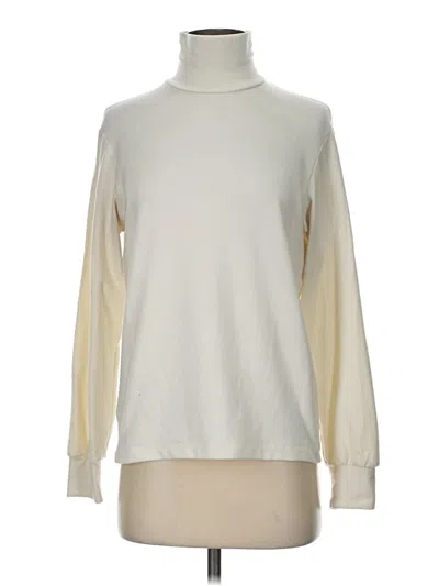 Pre-owned Uniqlo Turtleneck Sweater In Ivory