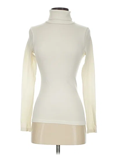 Pre-owned Uniqlo Turtleneck Sweater In Ivory