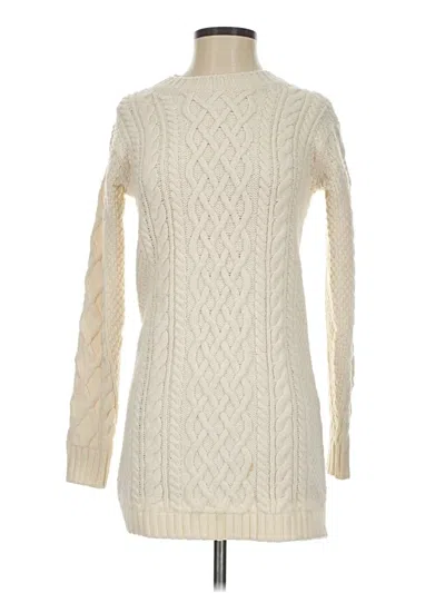 Pre-owned Uniqlo Turtleneck Sweater In Ivory