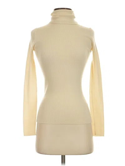 Pre-owned Uniqlo Turtleneck Sweater In Ivory