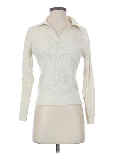 Pre-owned Uniqlo Turtleneck Sweater In Ivory