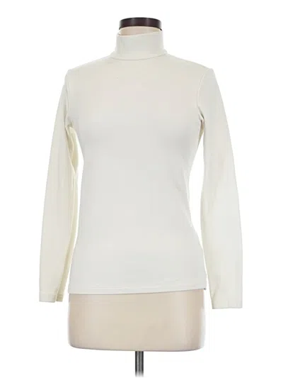 Pre-owned Uniqlo Turtleneck Sweater In Ivory