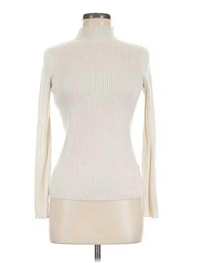Pre-owned Uniqlo Turtleneck Sweater In Ivory