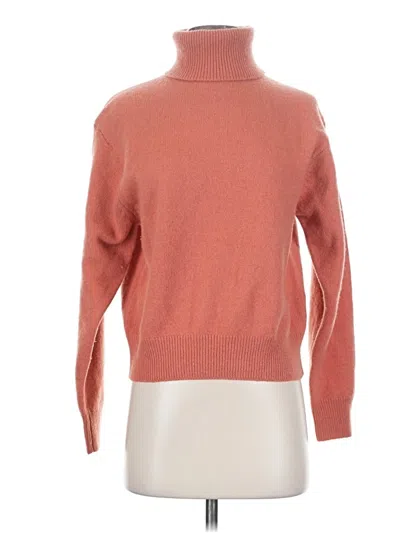 Pre-owned Uniqlo Turtleneck Sweater In Orange