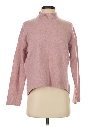 Pre-owned Uniqlo Turtleneck Sweater In Pink