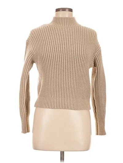 Pre-owned Uniqlo Turtleneck Sweater In Tan