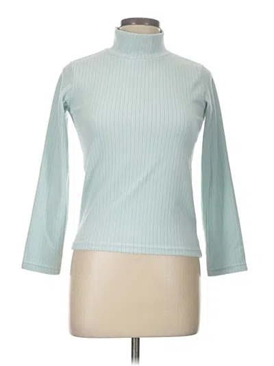 Pre-owned Uniqlo Turtleneck Sweater In Teal