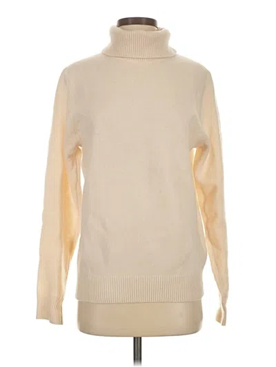 Pre-owned Uniqlo Turtleneck Sweater In White