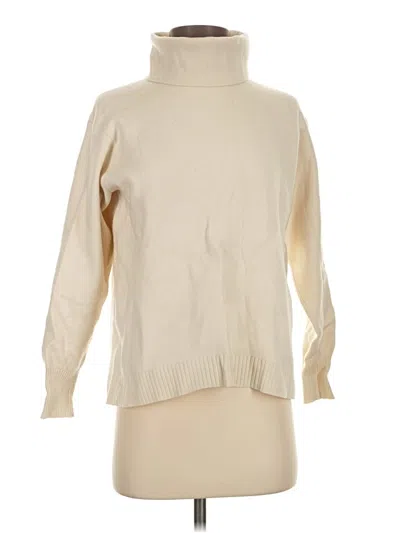 Pre-owned Uniqlo Turtleneck Sweater In White