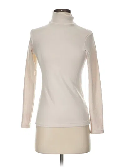 Pre-owned Uniqlo Turtleneck Sweater In White