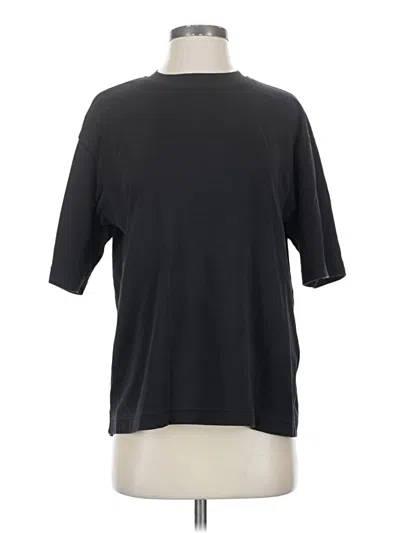 Pre-owned Uniqlo U 3/4 Sleeve T-shirt In Black