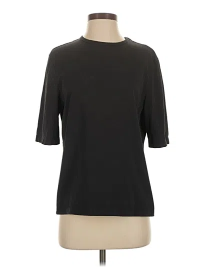 Pre-owned Uniqlo U 3/4 Sleeve T-shirt In Black