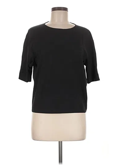 Pre-owned Uniqlo U 3/4 Sleeve T-shirt In Black